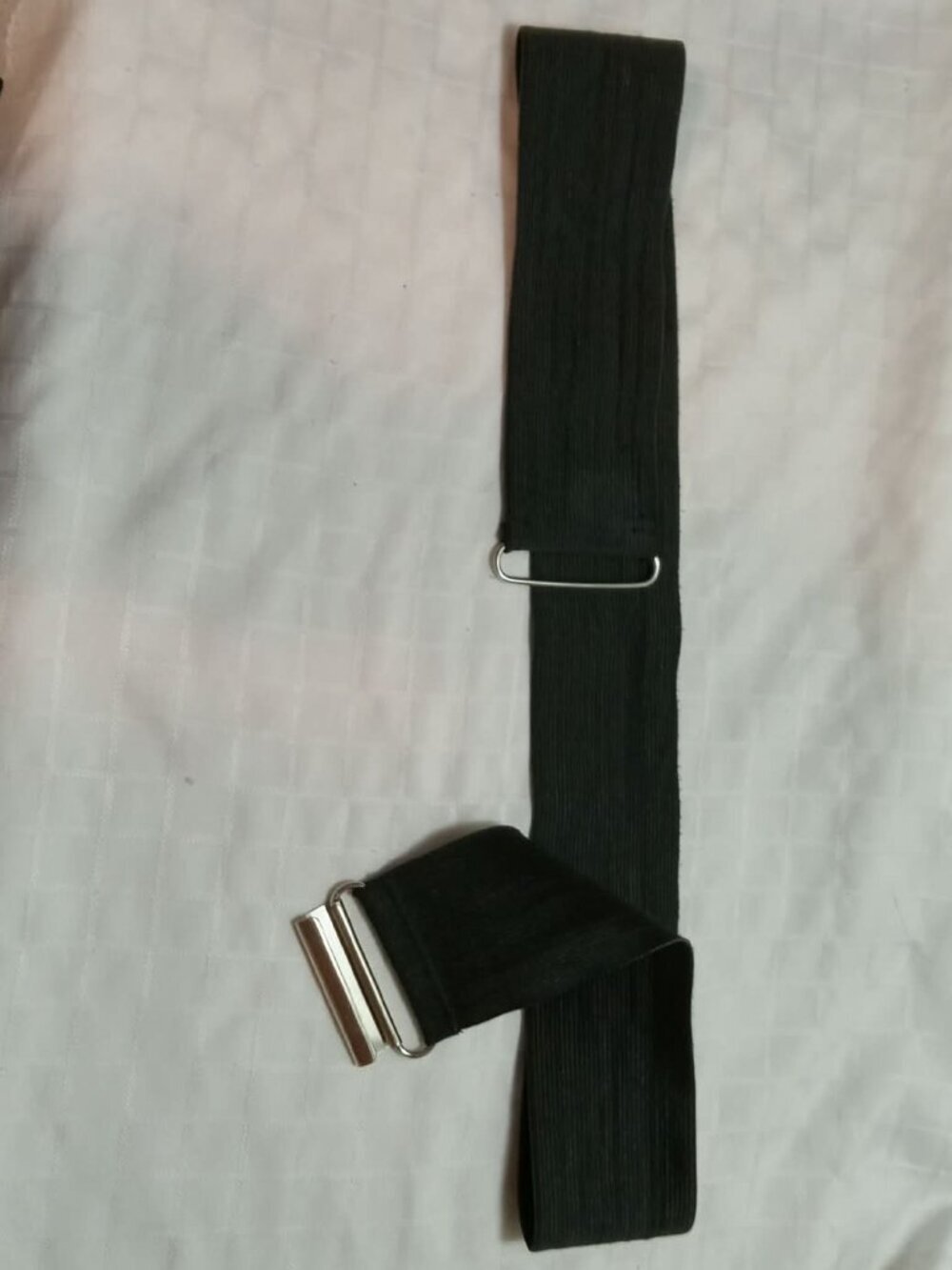 Vintage black elastic belt  circa 1980